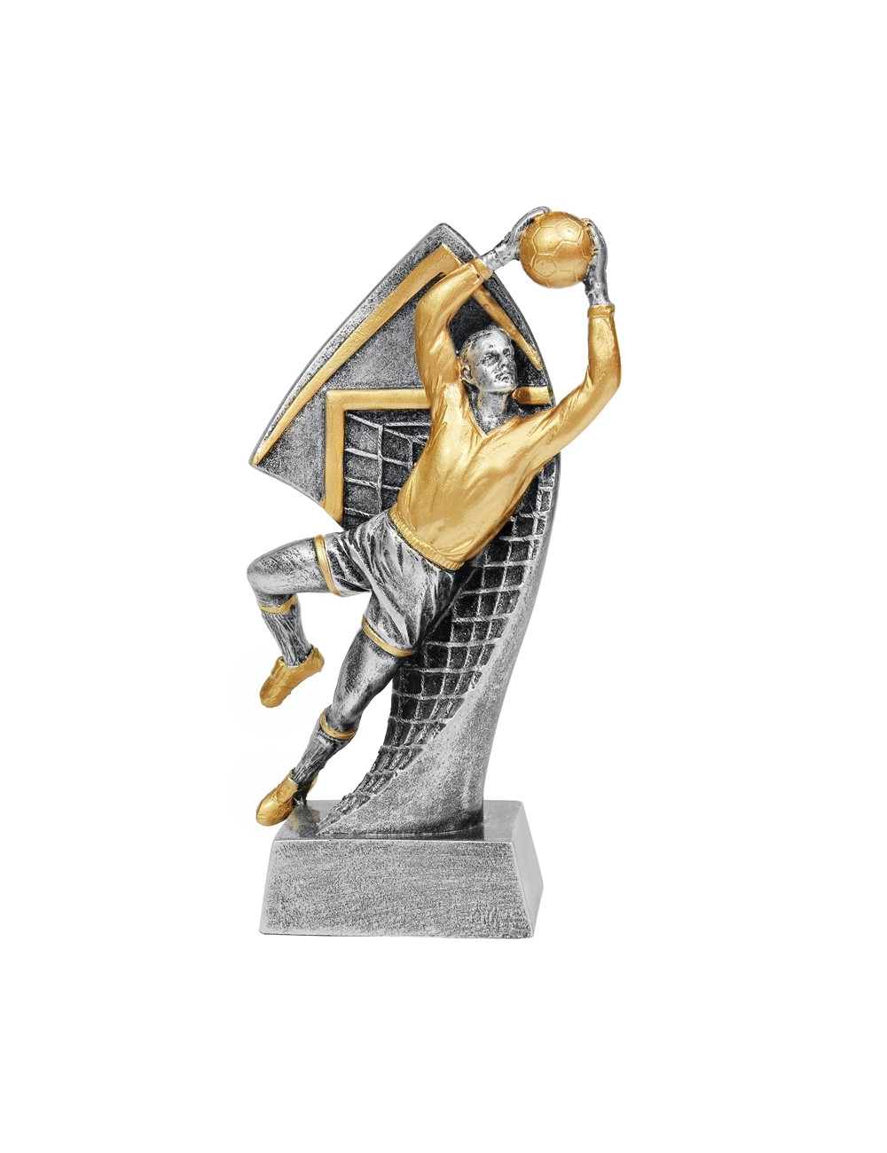 RTX203  Statuetka piłka nożna BRAMKARZ - seria ENJOY,  H-180mm, W-90mm (RFS304) (tab.60/68x23 mm )