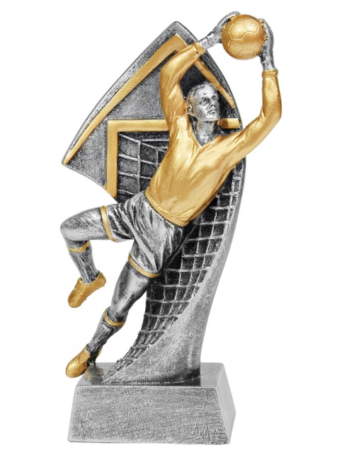 RTX203  Statuetka piłka nożna BRAMKARZ - seria ENJOY,  H-180mm, W-90mm (RFS304) (tab.60/68x23 mm )