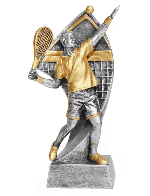RTX207  Statuetka TENIS ZIEMNY - seria ENJOY,  H-180mm, W-90mm (tab.60/68x23 mm )