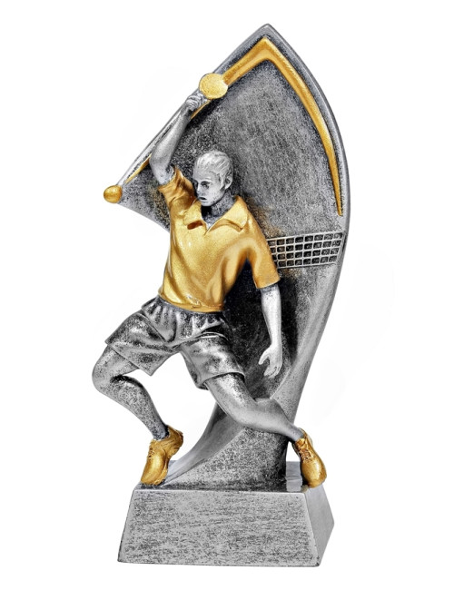 RTX208  Statuetka TENIS STOŁOWY - seria ENJOY,  H-180mm, W-90mm ( tab.60/68x23 mm )