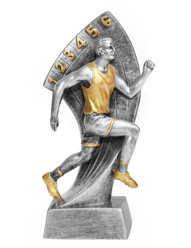 RTX209  Statuetka BIEGI / LEKKOATLETYKA - seria ENJOY,  H-180mm, W-90mm (tab.60/68x23 mm )