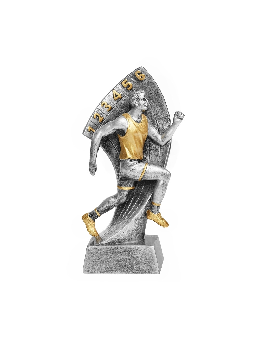 RTX209  Statuetka BIEGI / LEKKOATLETYKA - seria ENJOY,  H-180mm, W-90mm (tab.60/68x23 mm )