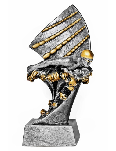 RTX211  Statuetka PŁYWANIE - seria ENJOY,  H-180mm, W-90mm  (RFS303) (tab.60/68x23 mm )