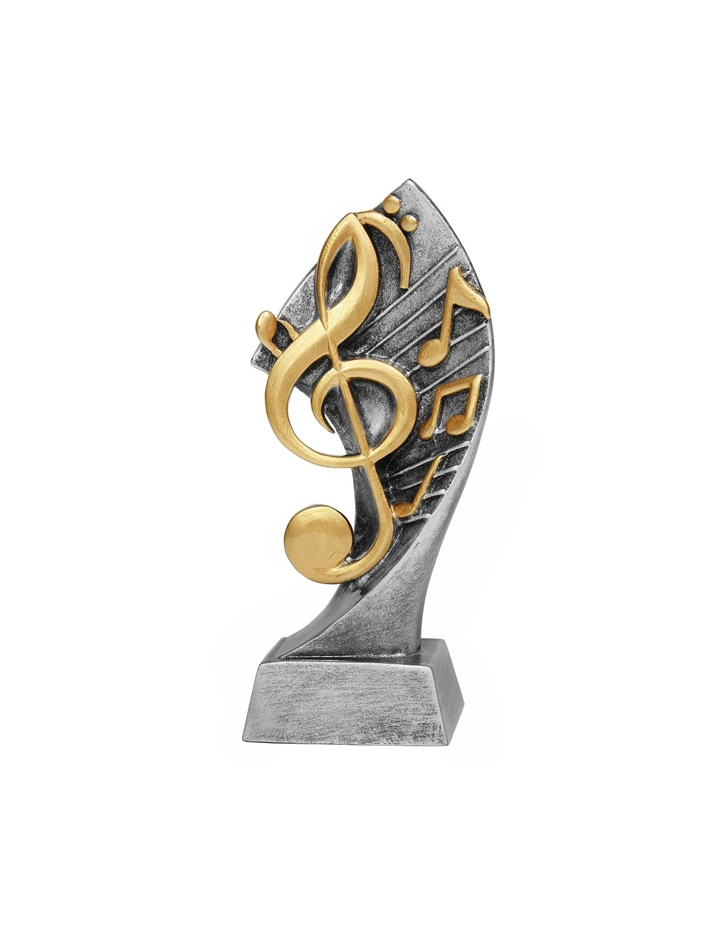RTX212  Statuetka MUZYKA - seria ENJOY,  H-180mm, W-90mm (tab.60/68x23 mm )