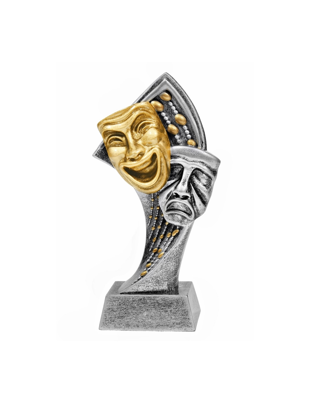 RTX213  Statuetka TEATR / MASKI - seria ENJOY,  H-180mm, W-90mm (tab.60/68x23 mm )