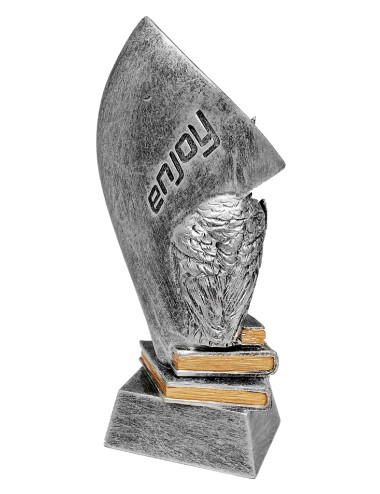 RTX220  Statuetka SOWA / symbol WIEDZY i NAUKI - seria ENJOY,  H-180mm, W-90mm 