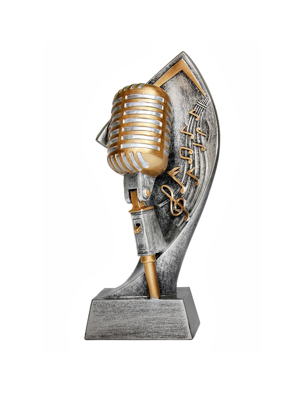 RTX222  Statuetka MIKROFON / MUZYKA - seria ENJOY,  H-180mm, W-90mm 