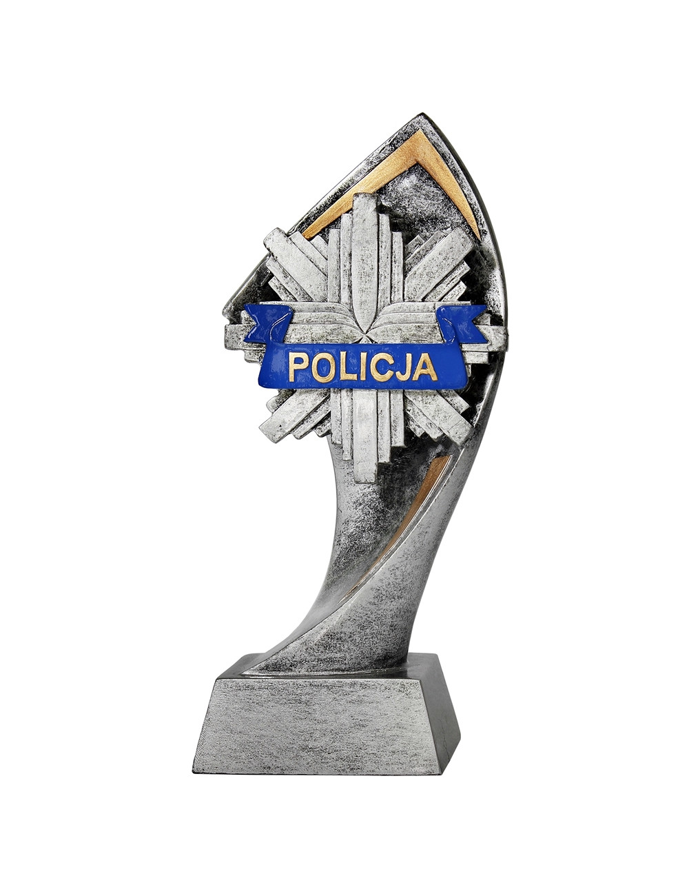 RTX230  Statuetka POLICJA - seria ENJOY,  H-180mm, W-90mm,  (tab.60/68x23 mm )