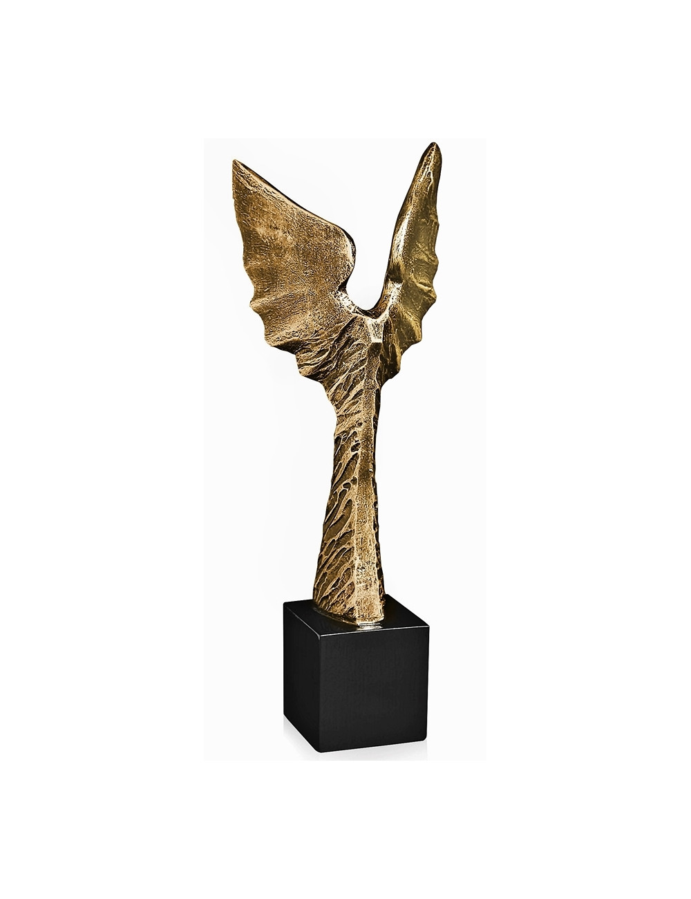 RX001  Statueta odlewana - skrzydła duże W-107mm x H-300mm (RF2012) (tab.55x55 mm)