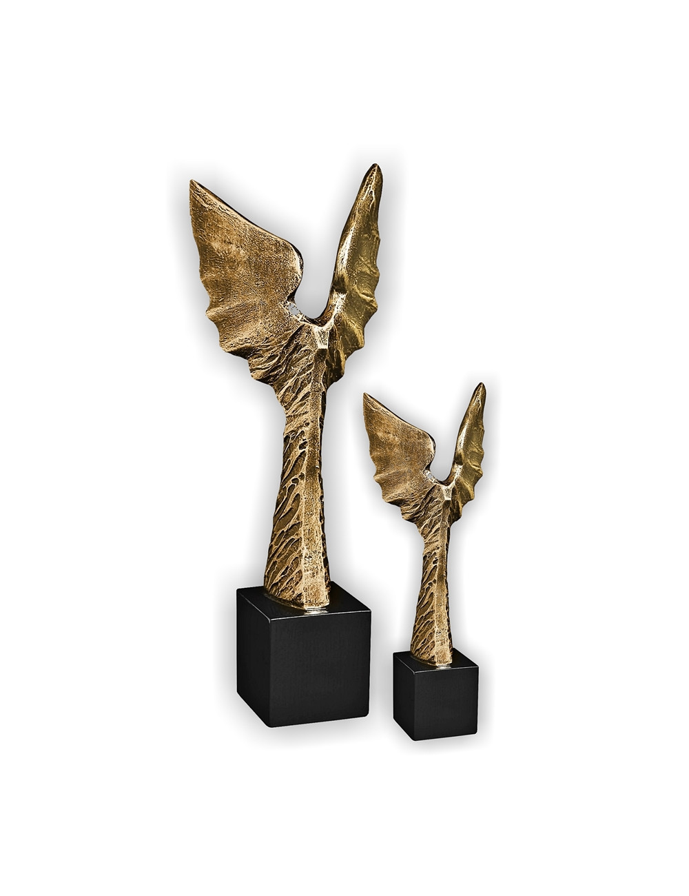 RX001  Statueta odlewana - skrzydła duże W-107mm x H-300mm (RF2012) (tab.55x55 mm)