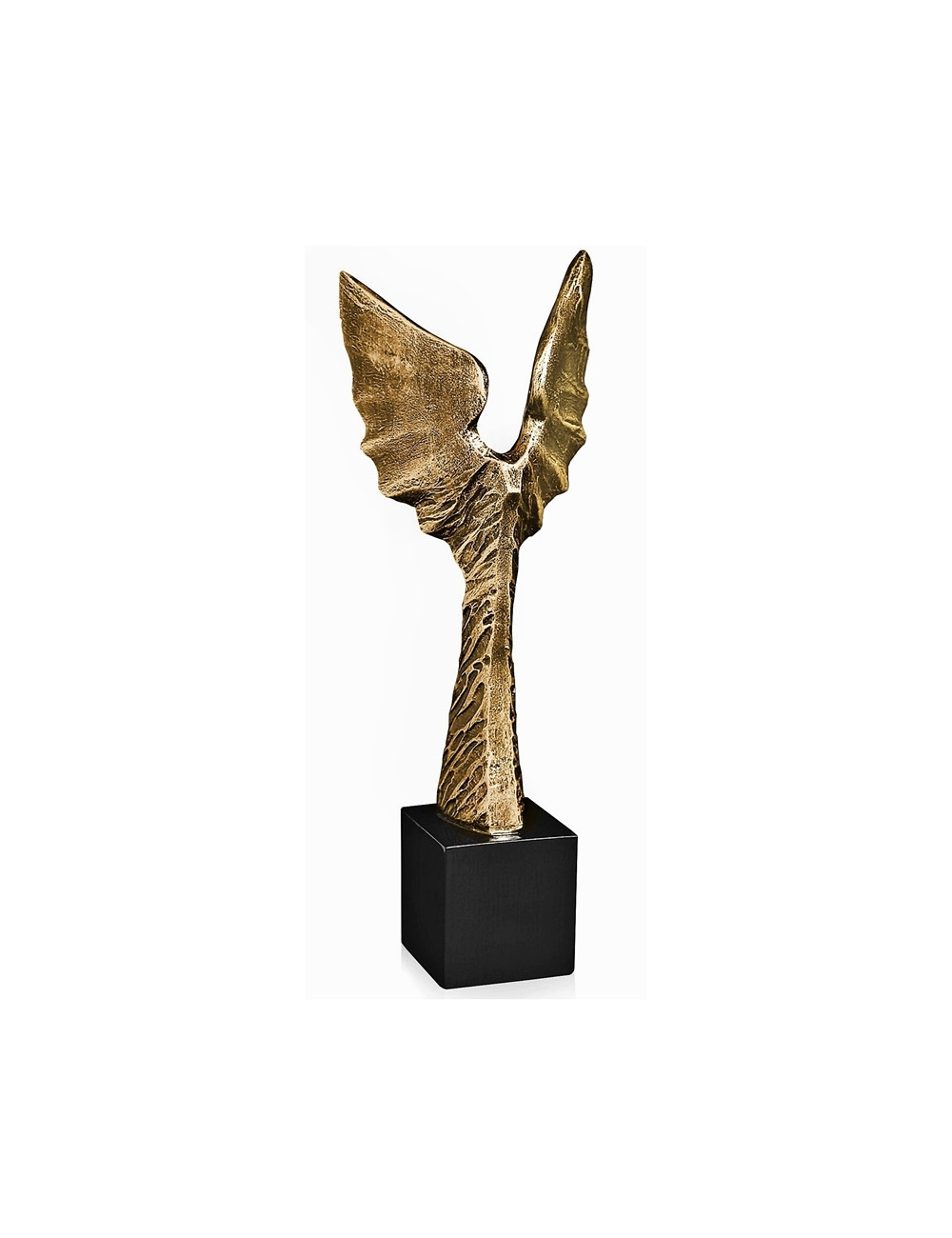 RX002  Statueta odlewana - skrzydła małe  W-75mm x H-205mm (tab.40x42 mm)