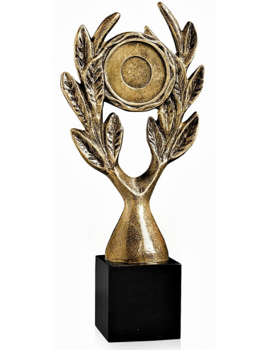 RX003  Statueta odlewana ogólna - wieniec, insert 50mm  W-125mm x H-280mm (RF2010) (tab.55x55 mm)