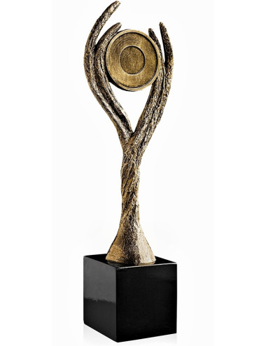 RX004  Statueta odlewana ogólna - wieniec, insert 50mm  W-90mm x H-305mm (RF2011) (tab.55X55 mm)