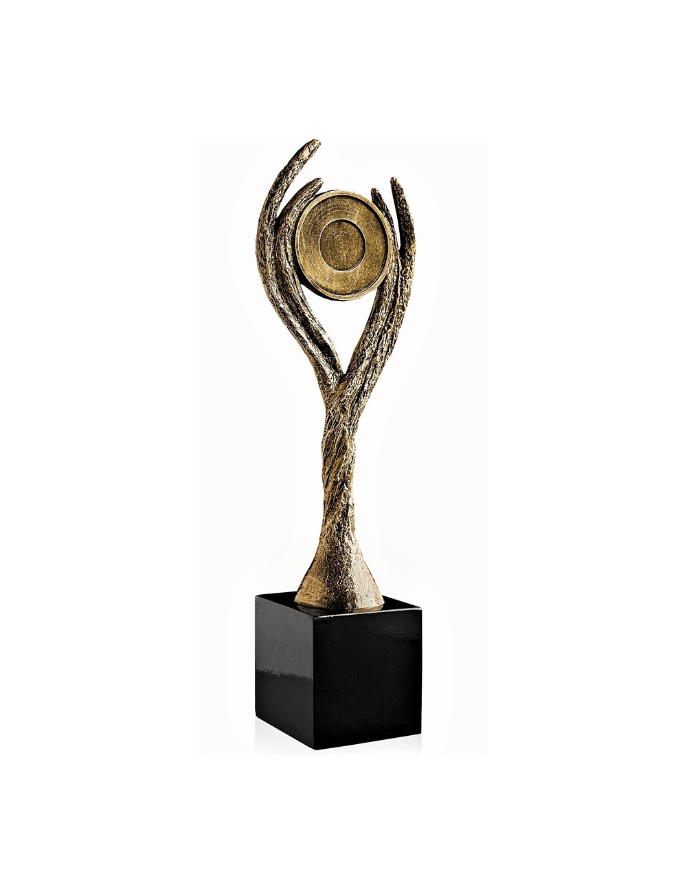 RX004  Statueta odlewana ogólna - wieniec, insert 50mm  W-90mm x H-305mm (RF2011) (tab.55X55 mm)