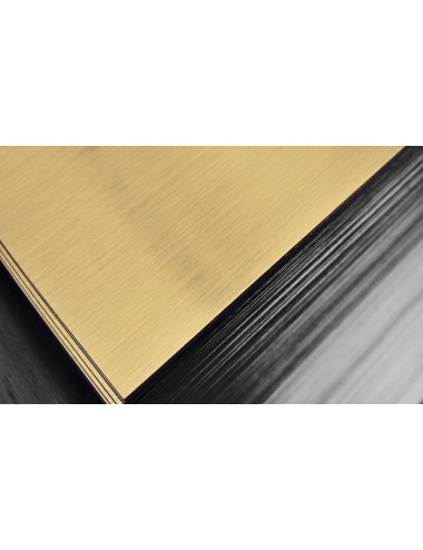 SCX-101-SATIN GOLD (10szt)  Blacha sublimacyjna złota - seria ELITE, rozmiar arkusza 610x305mm, grubość 0,5mm
