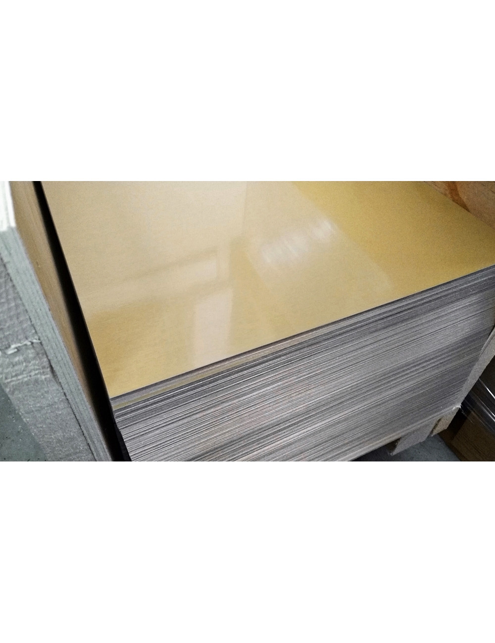 SCX-101-SATIN GOLD (10szt)  Blacha sublimacyjna złota - seria ELITE, rozmiar arkusza 610x305mm, grubość 0,5mm
