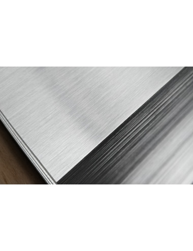 SCX-200-BRUSHED SILVER A4+  Blacha sublimacyjna srebrna - seria ELITE, rozmiar arkusza 305x203mm, grubość 0,5mm