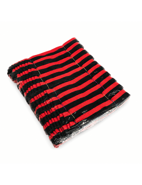 V2-BK/RED  Wstążka do medali CZARNO-CZERWONA, szerokość 22mm, długość 82cm, złoty karabińczyk