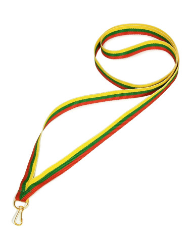 V8-Y/GN/R  - Wstążka wąska 11mm ŻÓŁTO-ZIELONO-CZERWONA