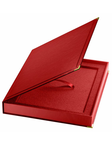 BTX 7x9-RED  - Etui czerwone do dyplomu, rozmiar 290x240x35mm / na deskę WPX153 - POZIOM ( insert 228mmx178mm )