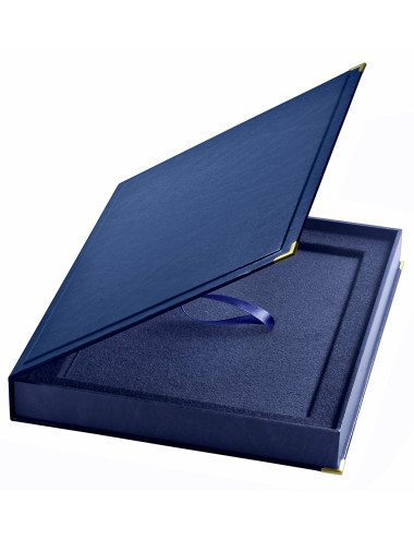 BTX 9x12-BLUE  - Etui niebieskie do dyplomu, rozmiar 360x290x35mm / na deskę WPX155 - POZIOM ( insert 304mmx228mm )