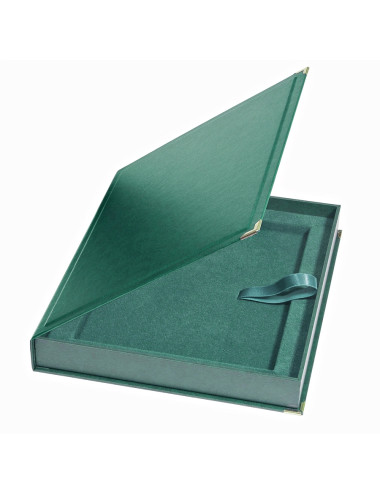 BTY1608-GREEN  - ETUI ZIELONE - na deskę WPX152 - rozmiar 203x152mm - ekspozycja  POZIOM • etui BTY-GREEN