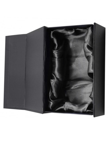 XME018+GIFTBOX   Trofeum szklane ukosowane, opak. czarny GIFT BOX , rozmiar H-210mm W-120mm,  grubość 12mm