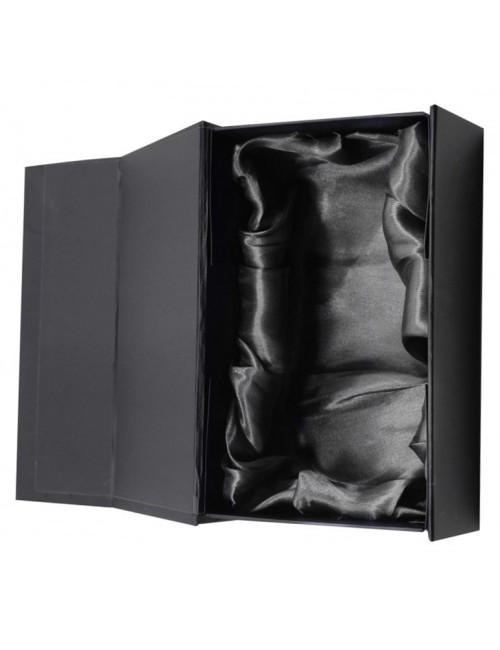 XME018+GIFTBOX   Trofeum szklane ukosowane, opak. czarny GIFT BOX , rozmiar H-210mm W-120mm,  grubość 12mm