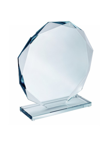 XME050-A - Trofeum szklane ukosowane opak. kartonik - grubość szkła 12mm  H-218mm x W-200mm