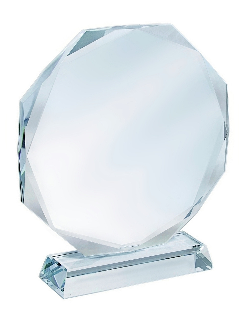 XME1001A Trofeum szklane CLEAR, wysokość H-200mm W-180mm, grubość szkła 15mm + etui typu GIFTBOX gratis