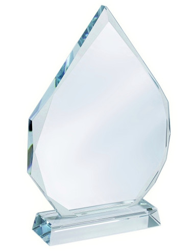 XME1024 Trofeum szklane CLEAR, wysokość H-220mm W-145mm, grubość szkła 15mm + etui typu GIFTBOX gratis