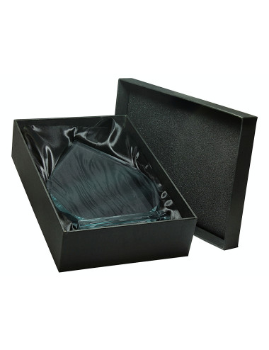 XME1024 Trofeum szklane CLEAR, wysokość H-220mm W-145mm, grubość szkła 15mm + etui typu GIFTBOX gratis