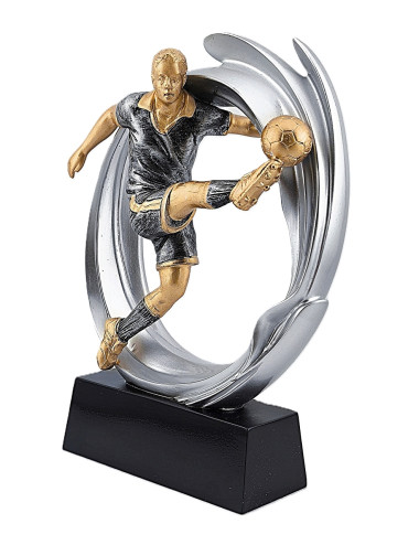 DRX002  Statuetka piłka nożna STRZELEC - seria WOW !, odlew 3D, wysokość H-170mm, W-120mm - SHOOTER