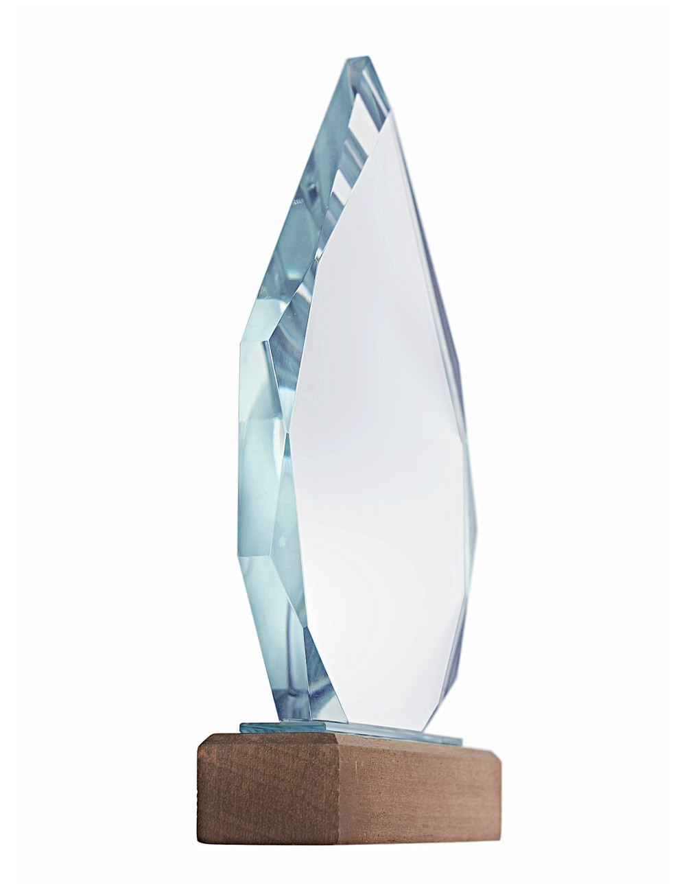 XME2017 Trofeum szklane CLEAR+WOOD 145x230mm, grubość szkła 15mm + etui typu GIFTBOX