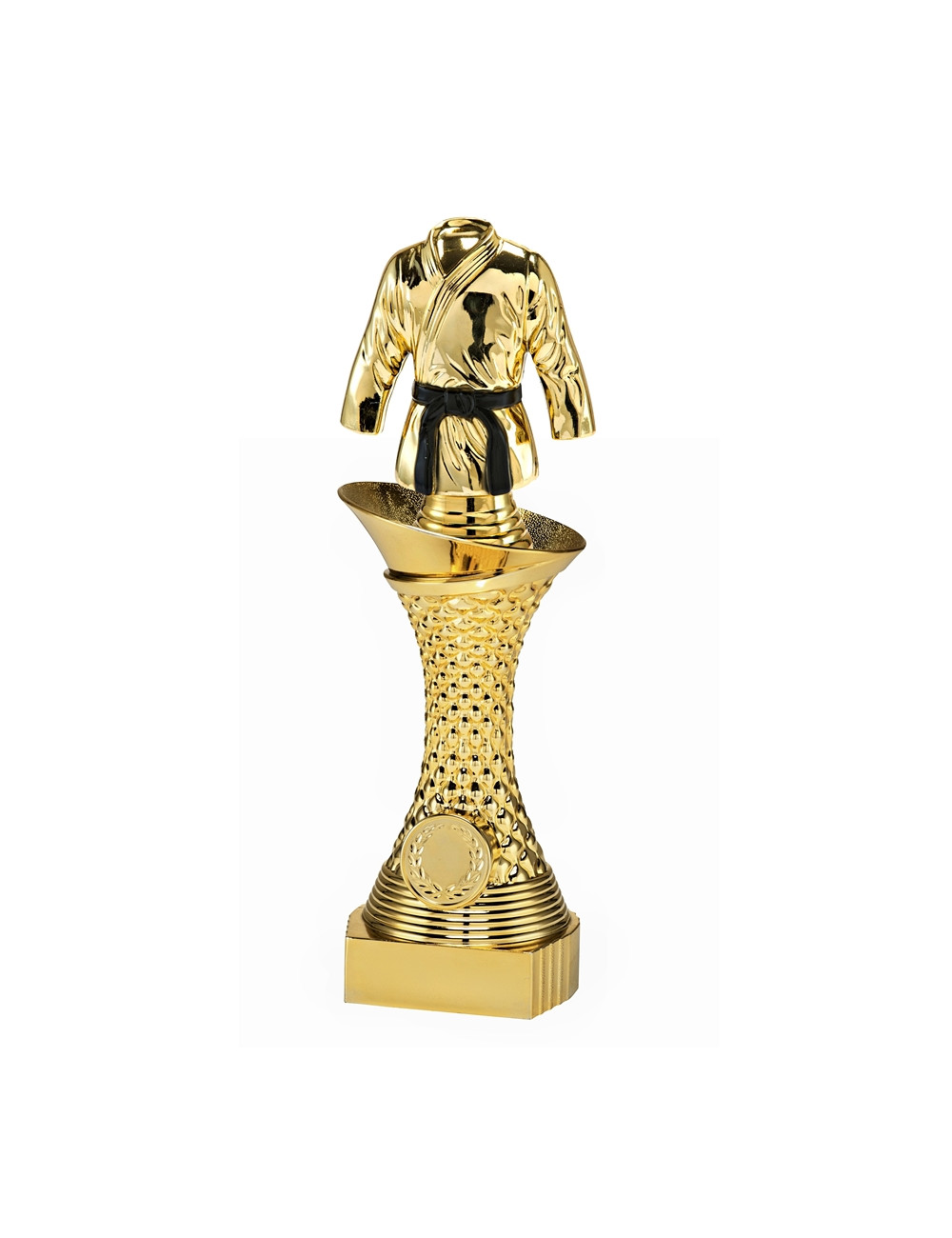 Q515A  Statuetka HEAVY - sporty walki, kolor złoty  H-275mm, insert 25mm (tab. 60x24 mm M)