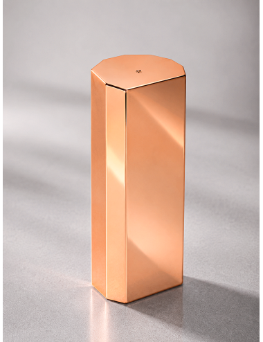 Q600-BRONZE  Brązowa kolumna OCTAGON - Nowoczesna statuetka PREMIUM typu HEAVY MONOBLOCK, waga 1,25kg 