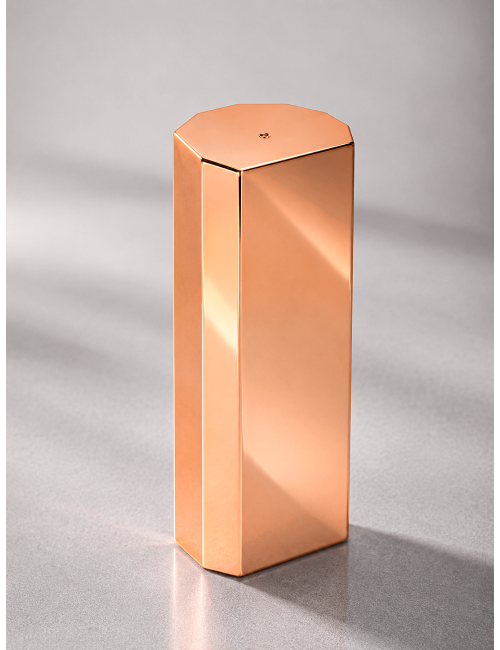 Q600-BRONZE  Brązowa kolumna OCTAGON - Nowoczesna statuetka PREMIUM typu HEAVY MONOBLOCK, waga 1,25kg 