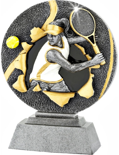 FGX1155  Statuetka odlewana seria X-ploid - tenis ziemny kobiet  R-120mm, H-160mm