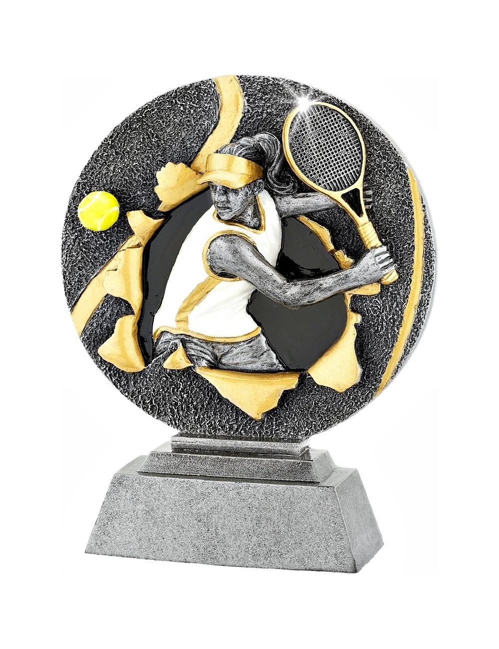 FGX1157  Statuetka odlewana seria X-ploid - tenis ziemny kobiet  R-155mm, H-200mm