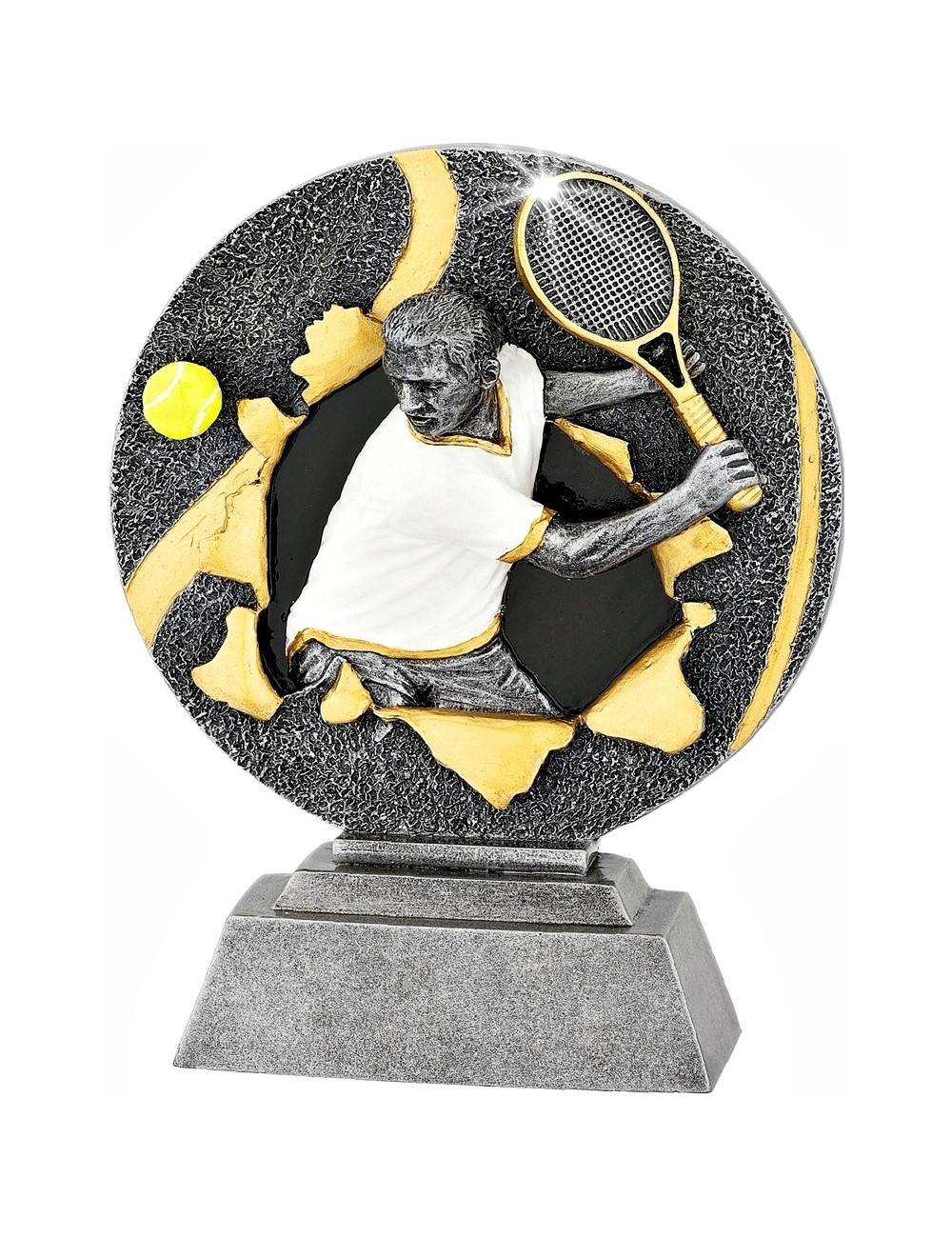 FGX1160-MINI  Statuetka odlewana seria X-ploid - tenis ziemny mężczyzn  R-70mm, H-100mm