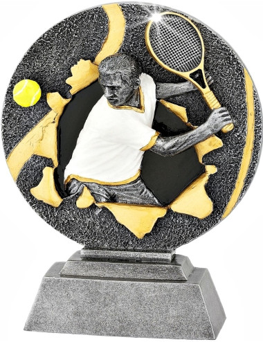 FGX1162  Statuetka odlewana seria X-ploid - tenis ziemny mężczyzn  R-155mm, H-200mm