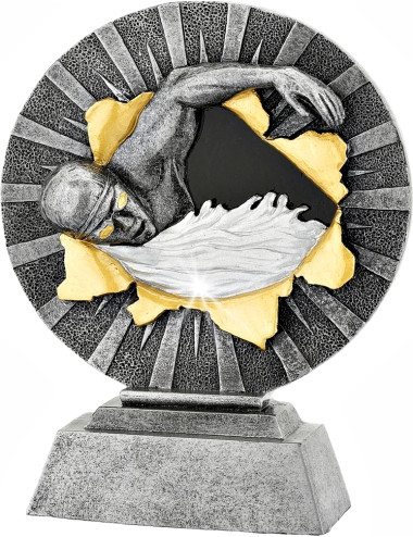FGX1165  Statuetka odlewana seria X-ploid - pływanie R-120mm, H-160mm