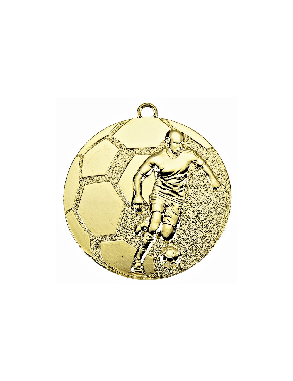 MDX61-B  Medal piłka nożna kolor brązowy 50mm