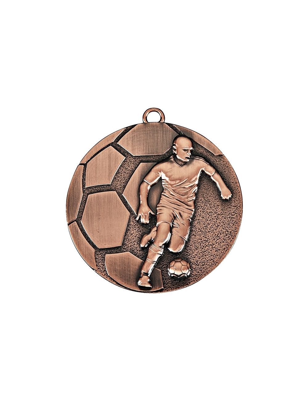 MDX61-S  Medal piłka nożna kolor srebrny 50mm