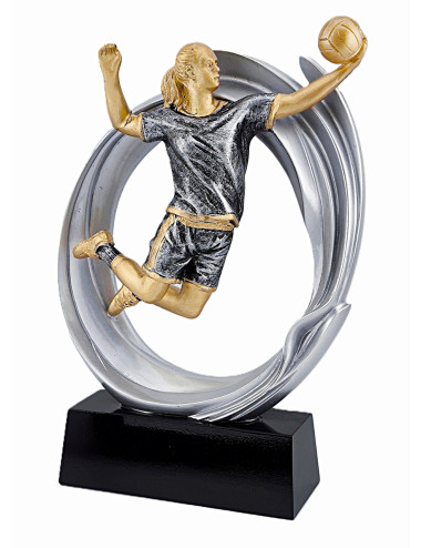 DRX006  Statuetka SIATKÓWKA KOBIET - seria WOW !, odlew 3D, wysokość H-170mm, W-120mm - WOMAN'S VALLEYBAL