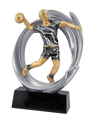 DRX007  Statuetka PIŁKA RĘCZNA - seria WOW !, odlew 3D, odlew 3D, wysokość H-170mm, W-120mm - MAN'S HANDBALL