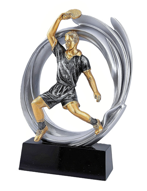 DRX008-BOX (12szt)  Statuetka TENIS STOŁOWY - seria WOW !, odlew 3D, wysokość H-170mm, W-120mm - TABLE TENNIS