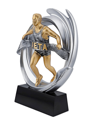 DRX010  Statuetka BIEGI - seria WOW !, odlew 3D, wysokość H-170mm, W-120mm - RUNNER