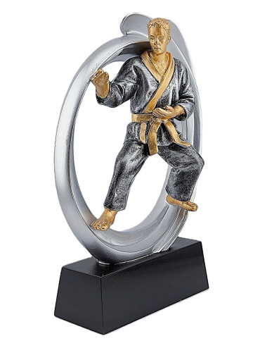 DRX014  Statuetka KARATE - seria WOW !, odlew 3D, wysokość H-170mm, W-120mm - KARATE