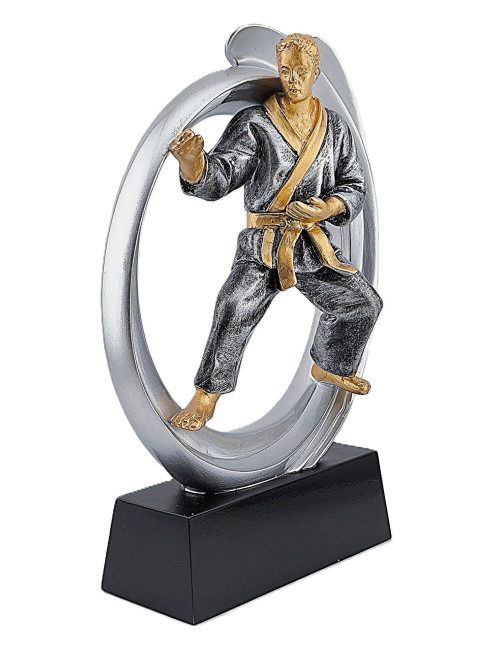 DRX014  Statuetka KARATE - seria WOW !, odlew 3D, wysokość H-170mm, W-120mm - KARATE